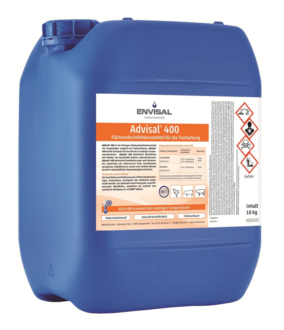 Formaldehydfrei Desinfektionsmittel Tierhaltung gegen Salmonellen