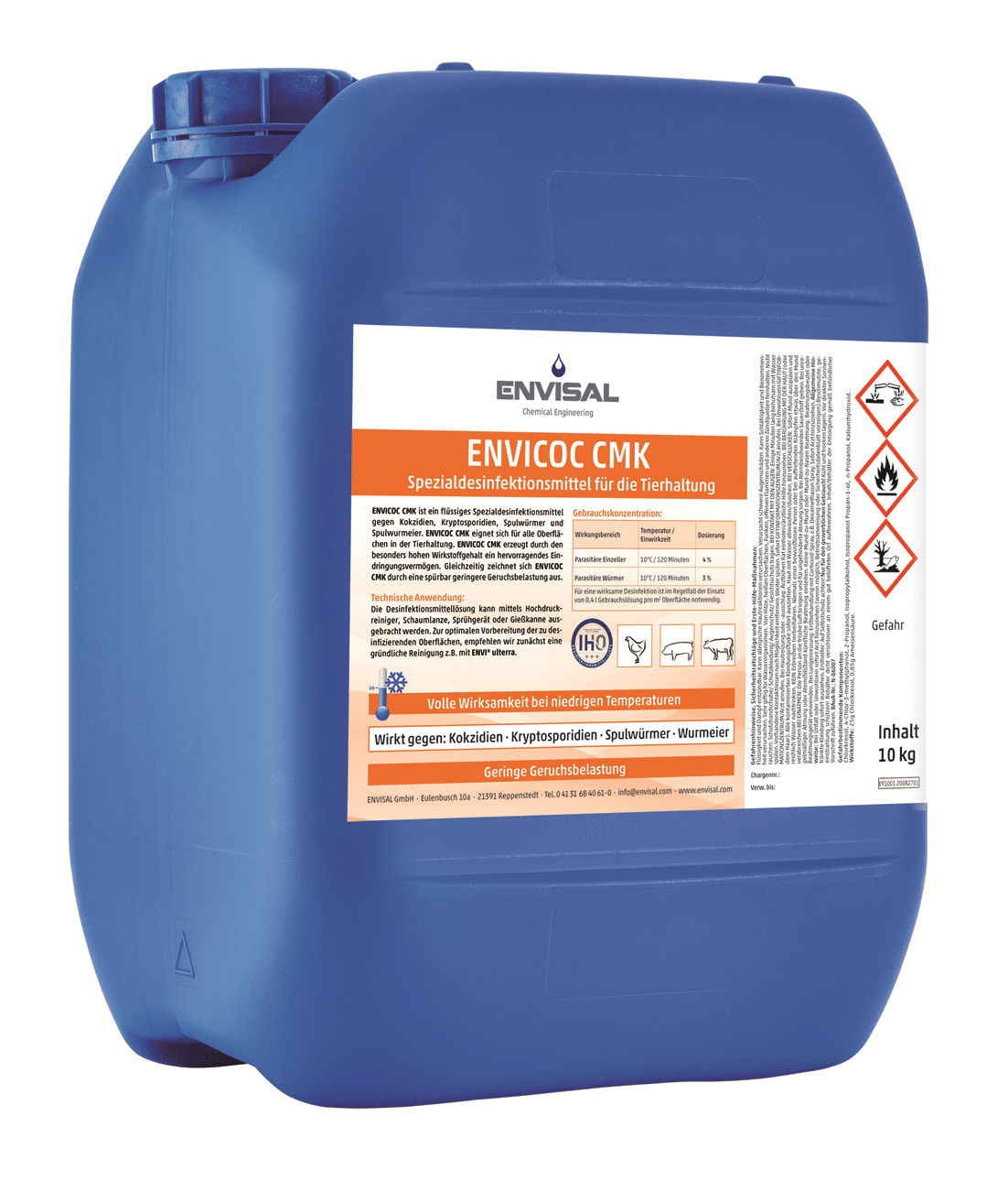 Spezialdesinfektionsmittel für die Tierhaltung gegen Kokzidien Spulwürmer Spulwurmeier