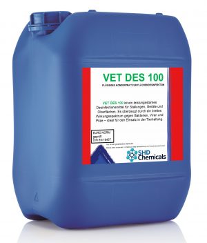 DES VET 100 – Flächendesinfektion für Tierhaltung & Praxis